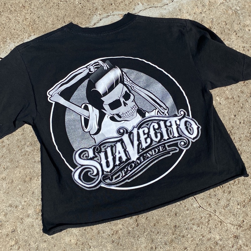 Suavecito Pomade mid-cut rocker pin up shirt sz Sm